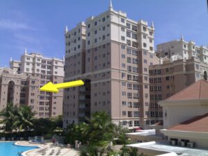 Blog 6 Condo Building Facing With Arrow